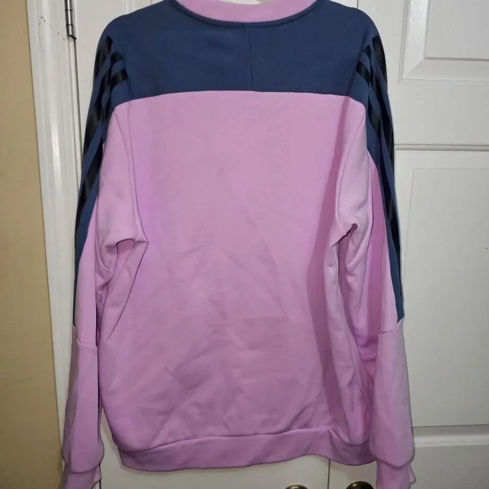 Adidas Men's Pink and‎ Blue Sweatshirt XL